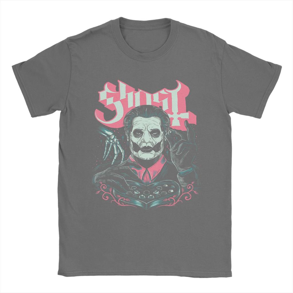 Ghost Band Valentines Day Flower Heart Skull Cotton T Shirt For Mens Y2K TShirts ONeck Hip Hop Tee Shirt Plus Size Clothing
