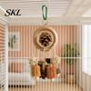 Parrot Oral Health Toy Chew Toy, Pine Cone Corn Cob Bird Rattan Ball Cage Accessories for Conure Foraging Parakeet Cockatiel Budgie Enrichment