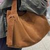 Versatile Frosted Brown Bucket Bag - Large Capacity, Stylish, Single Shoulder, Fall/Summer 2025