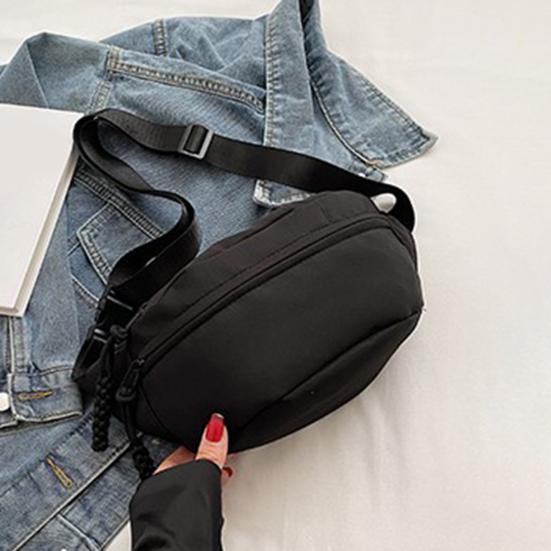 Woman Crossbody Fanny Pack Waist Bag with Adjustable Strap Multiple Zippered Pockets Casual Waist Wallet for Sports Travel Vacation