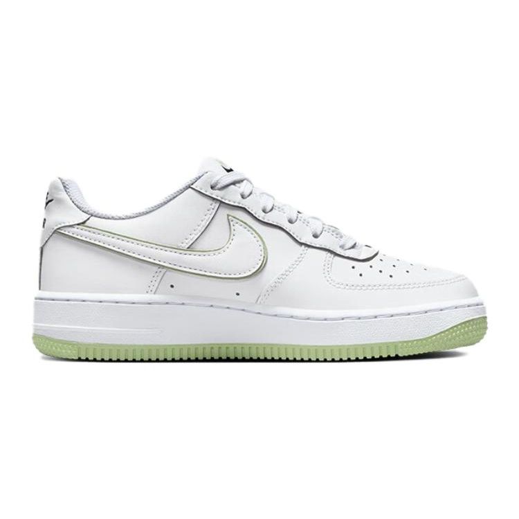 Nike Air Force 1 GS Honeydew Kids Sneakers White Black CT3839-108