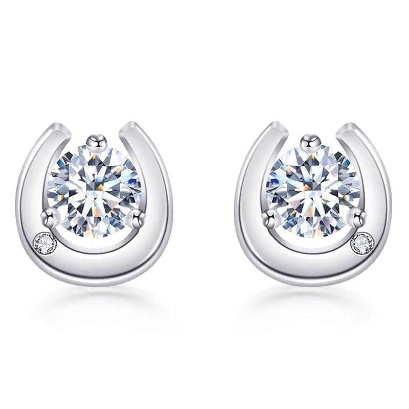 

SK.Whiee earrings ladies Popularity zirconia Good luck will come silver 925 Compatible with metal allergies 18k gold platinum woman Fashionable