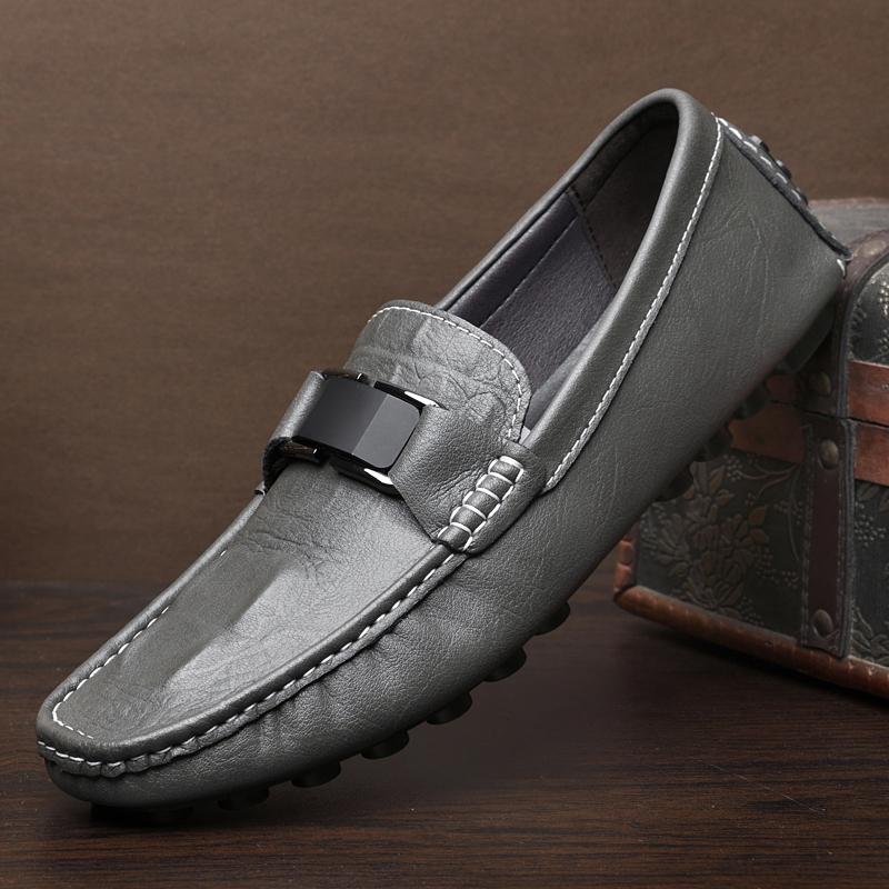 Fashion Fashion Flats Non-slip Men Shoes Leather Business Casual Party Men Loafers Shoes Soft Sole Comfortable Slip on Man Driving Shoes
