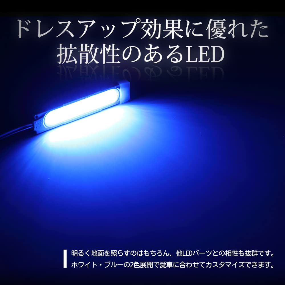 Dual LED Welcome Lamps for Honda Step WGN and Customizable Parts and YOURS. (Blue) RP6, RP7, RP8. Accessories. Model y409-025 [5] M.