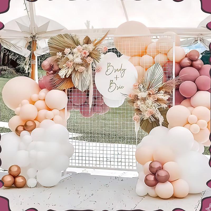 Luxury Party Supplies Balloon Set Retro Powder Skin Metal Gold Balloons Arch Wedding Balloons for Wedding
