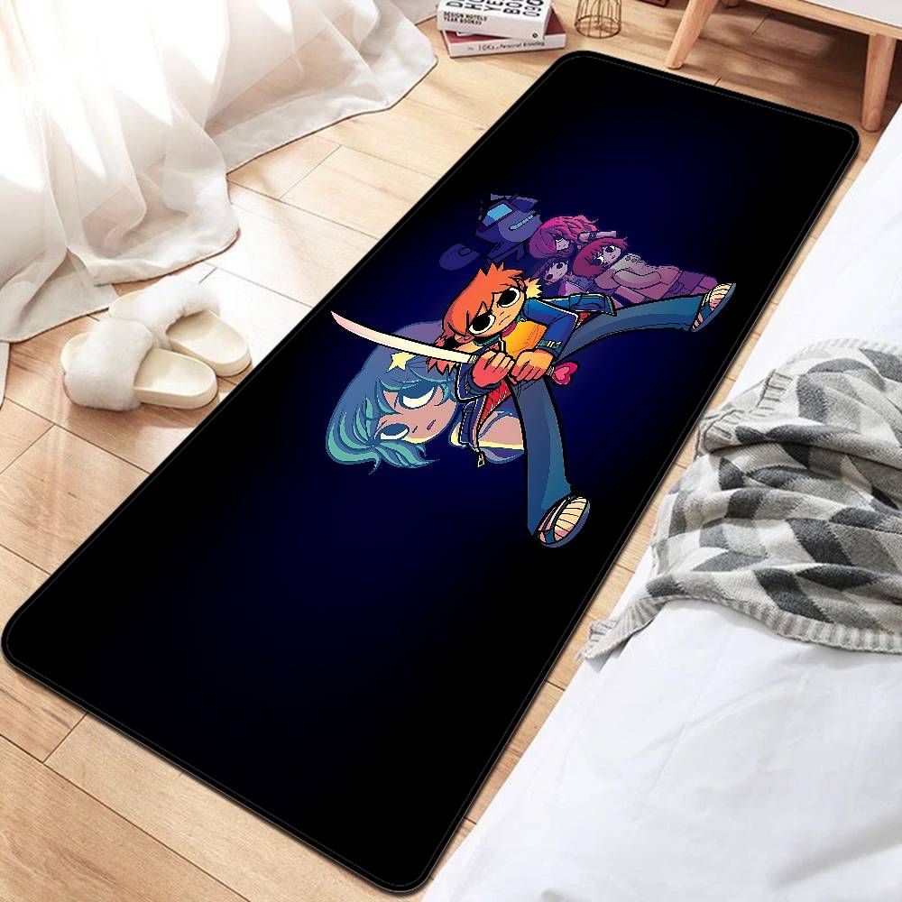 Scott Pilgrim Room Mats Anti-slip Absorb Water Long Strip Cushion Bedroon Mat Welcome Doormat