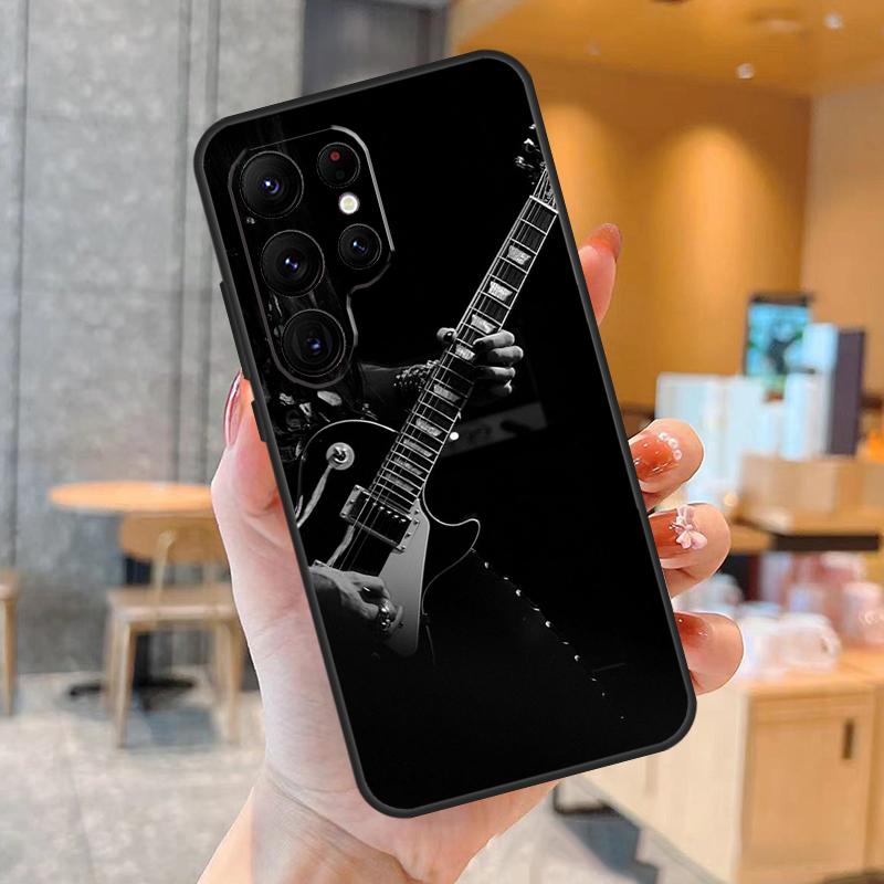 Guitar Music Case For Samsung Galaxy S23 S21 S22 Ultra S8 S9 S10 Note10 Plus Note 20 Ultra S20 FE Cover
