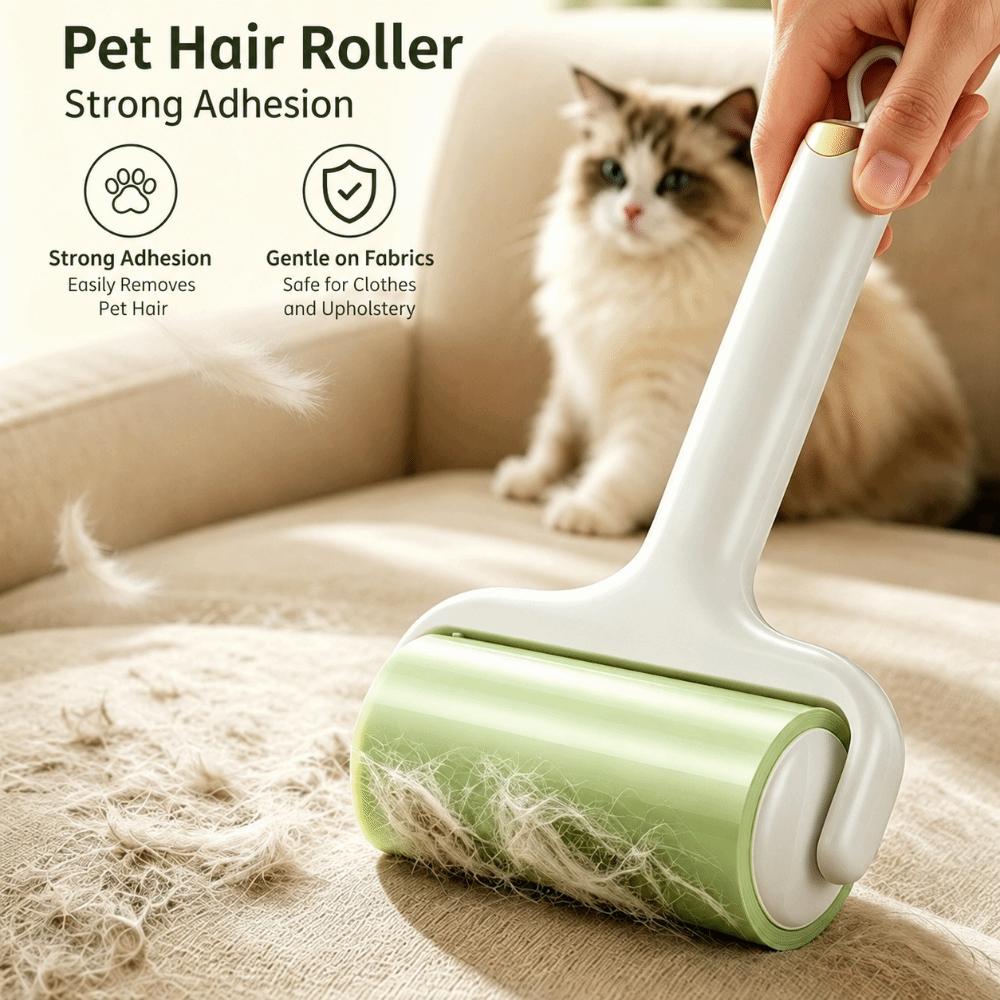 Reusable Handle Lint Roller Brush Tearable Dust Hair Roller Pet Hair Remover  Home Cleaning