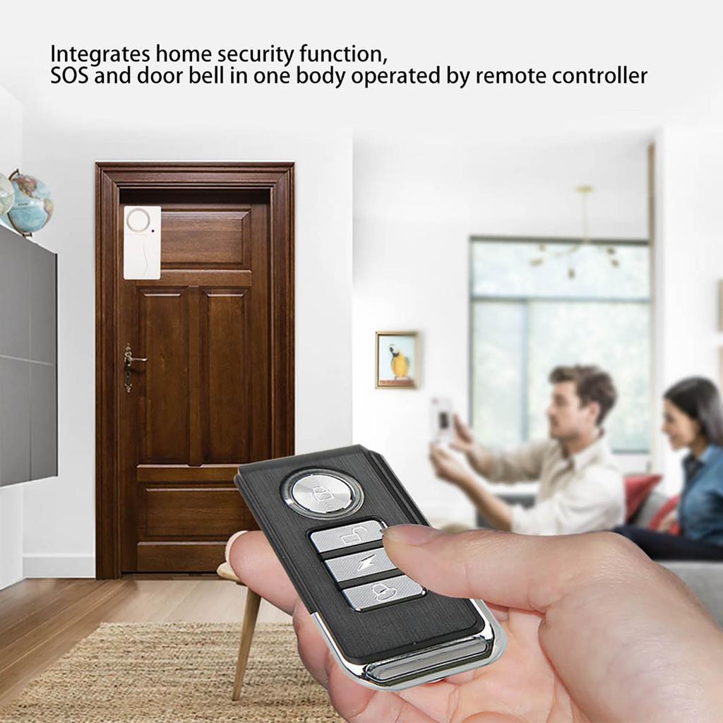Door Window Magnetic Contacts Set Wireless Sensor Detector Switch with Remote Controller