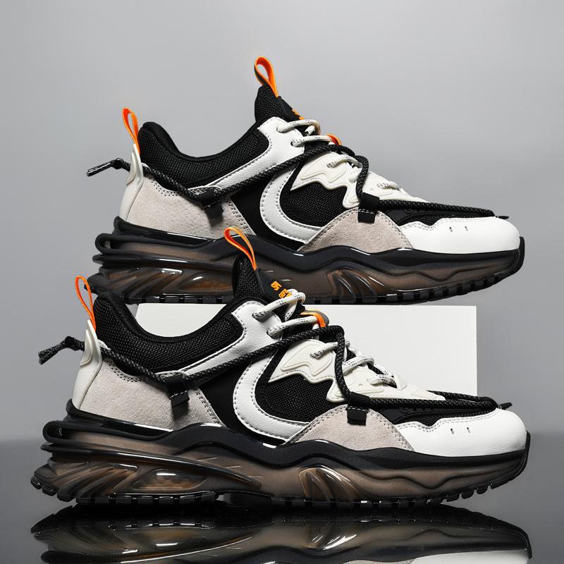 

Men s shoes 2024 new winter breathable versatile mesh casual youth running sports heightening dad trendy shoes 44