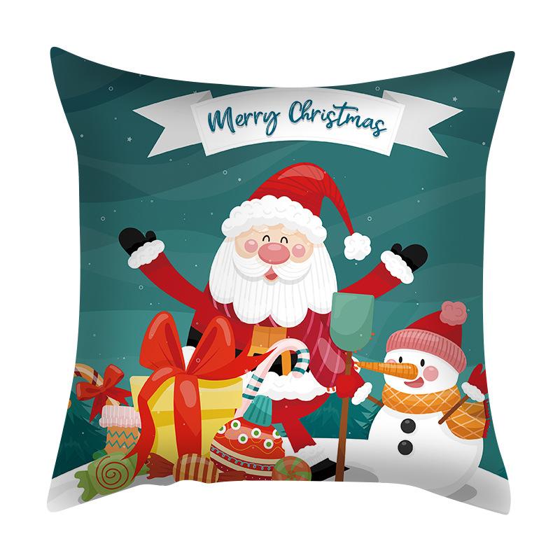 Santa Claus Pillowcase Nordic Exclusive for Amazon Living Room Bedroom Cushion Pillow Can Be Customized