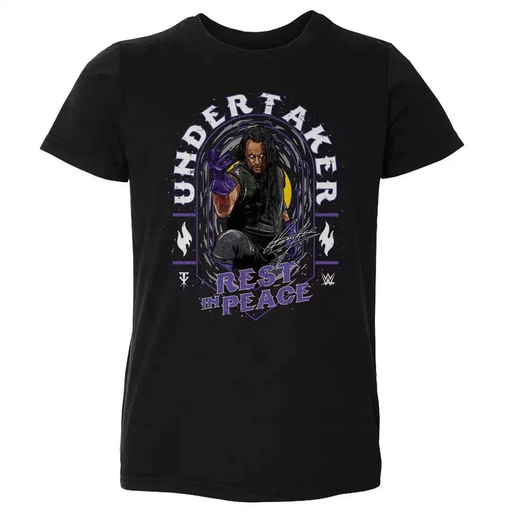 Erkek Kadın Kısa Kollu Moda WrestleMania Baskılı WWE Tişörtleri Yaz Yüksek Kaliteli Pamuklu Tişörtler
