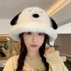 Winter new puppy ear fisherman hat children cute plush versatile student warm ear protector hat