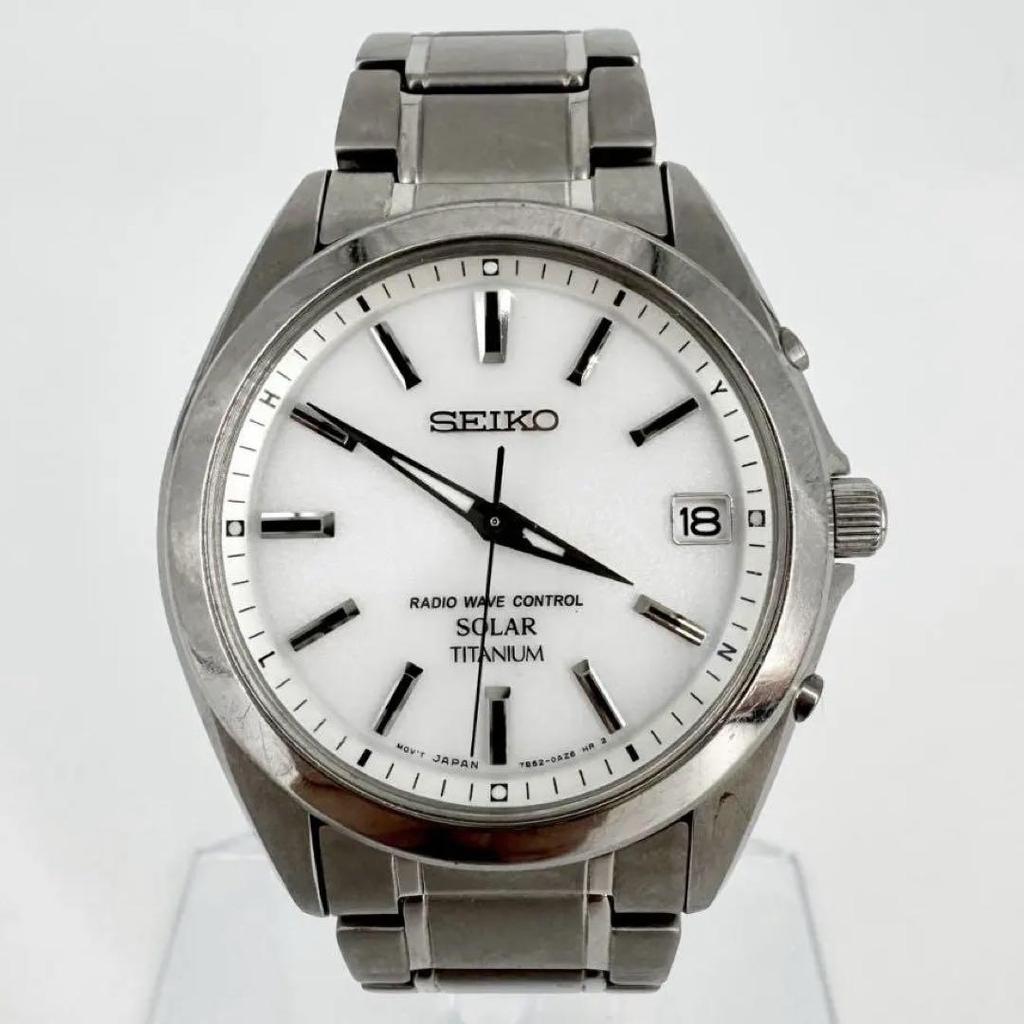 [USED] Working SEIKO SPIRIT Titanium Date 7B52-0Ak0