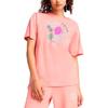Puma Graphics Relaxed Fruity Fashion Casual Versatile Short Sleeve T-Shirt Women Tops Pink 687711-18