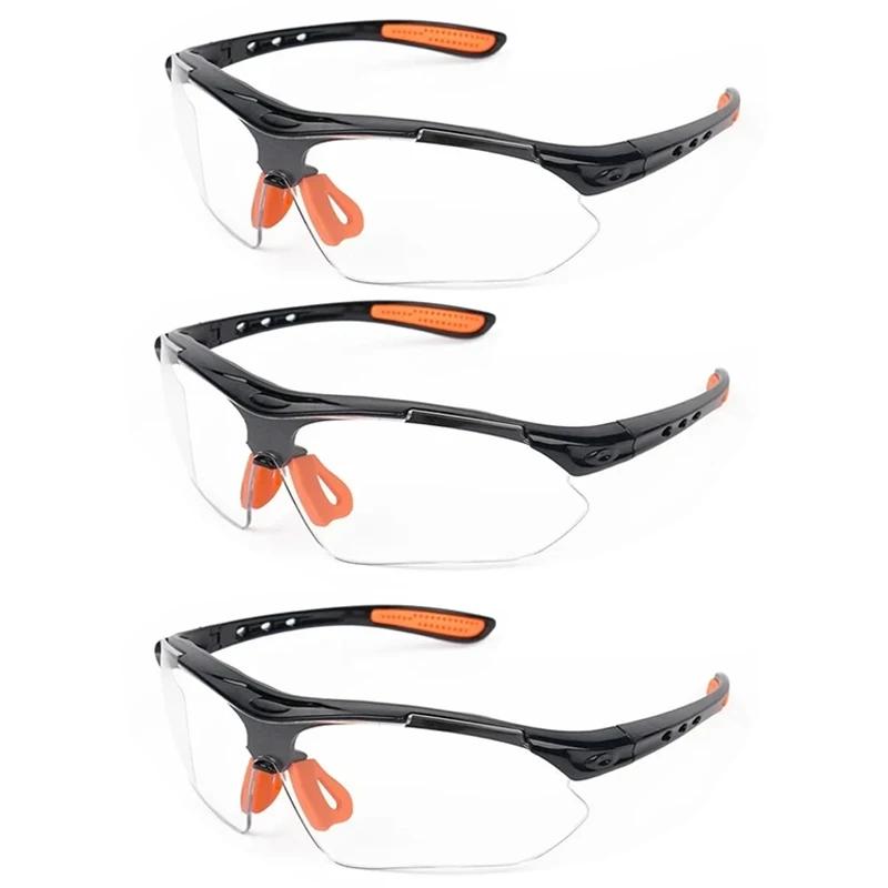 1/3pcs Safety Goggles Eye Glasses for Cycling Working Women Men Clear Eye Sand Prevention Anti-Splash Wind Dust Proof Eyewears
