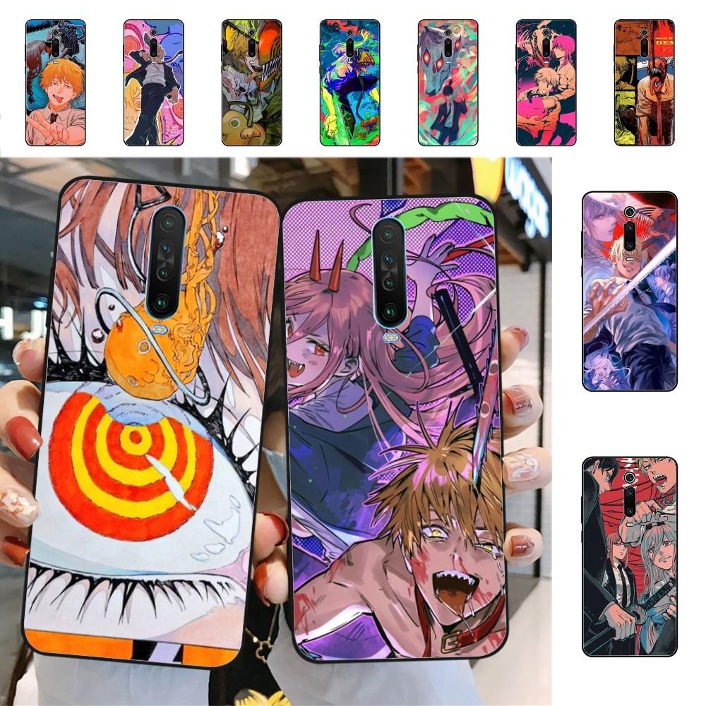 Chainsaw Man Phone Case For Redmi 5 6 7 8 9 10 Plus Pro 6 7 8 9 A GO K20 K30 K40 Pro Plus F3 Fundas