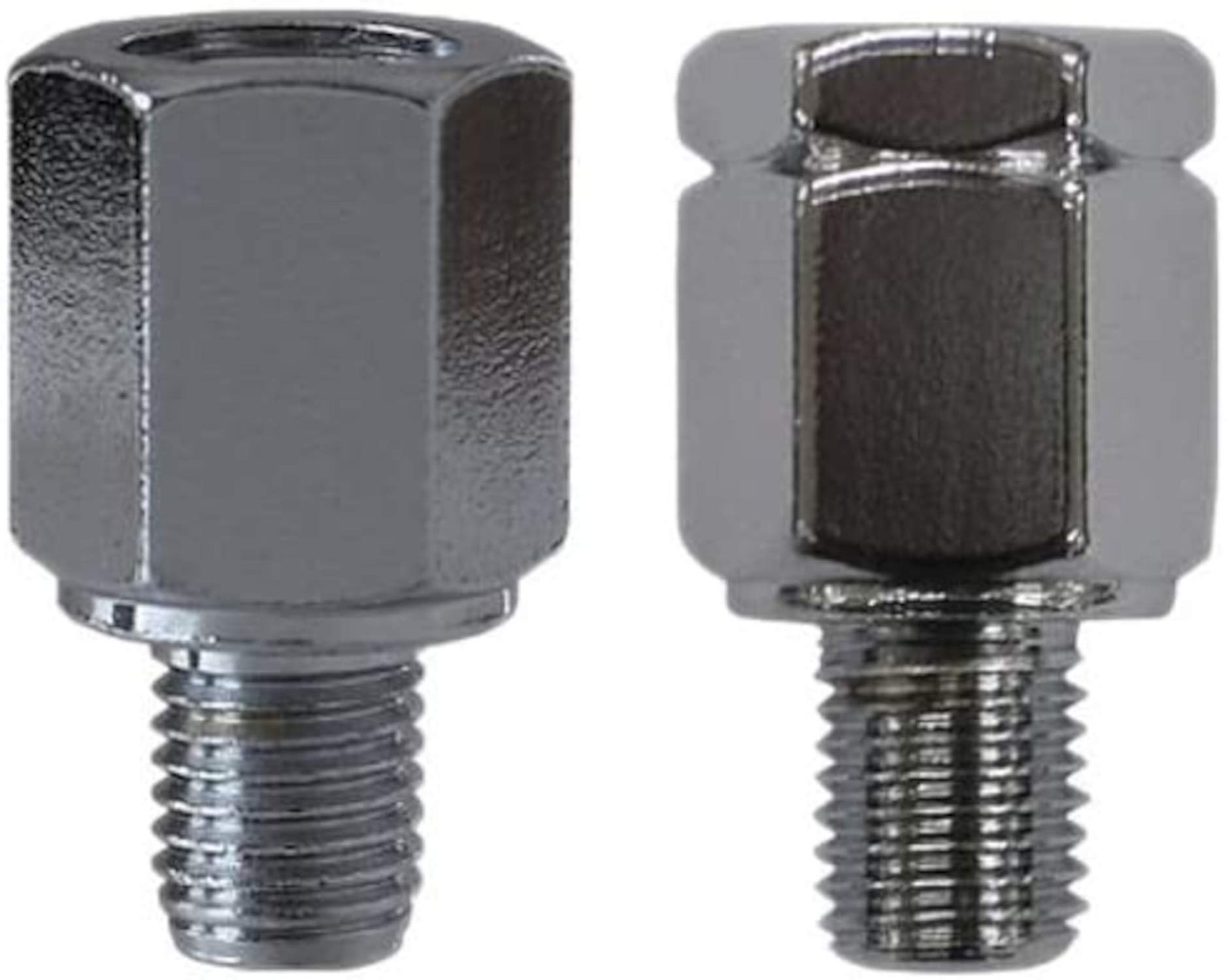 Tanax Bike Mirror Napoleon Positive Thread Adapter Plated [Reverse 8mm 8mm