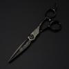Customize Logo 6 Inch Upscale Black Damascus Hair Scissors Haircut Thinning Barber Tools Cutting Shears Hairdressing Scissors