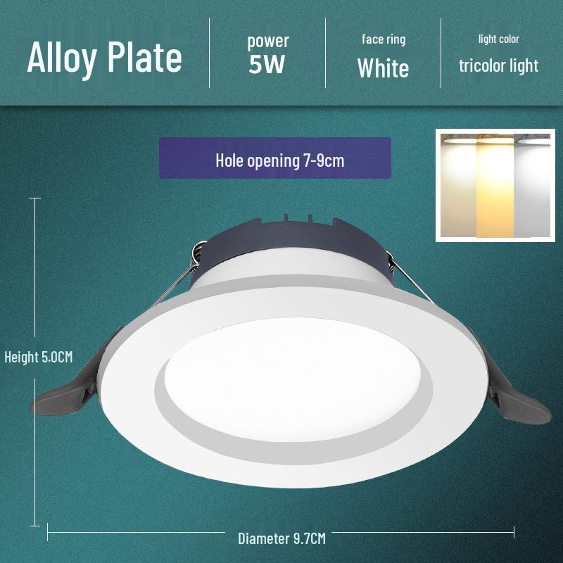 5W LED Recessed Ceiling Spotlight for Living Room - 7.5cm Opening