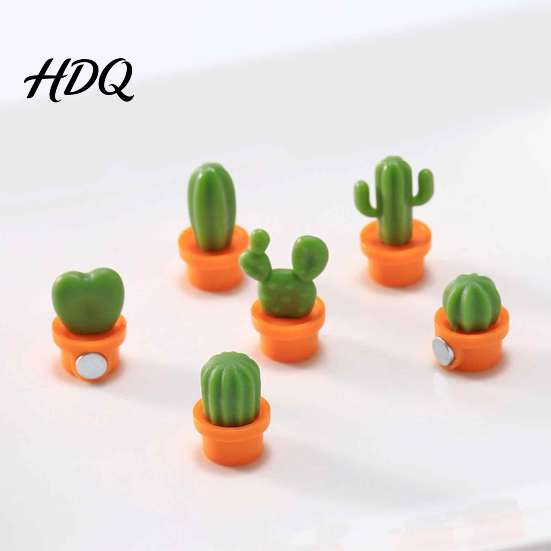 Heavy Duty Magnetic Decorations 6Pcs Potted Cactus Refrigerator Magnets Mini Kitchen Fridge Magnets Magnet Memos Notes Photos Holder Decorative