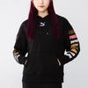 Puma Classics Graphic Hoodie With Multicolor Logo Print Women Hoodie Black 533155-01