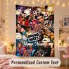 Custom Personalized Tapestry,Bruno Mars Print Custom Name Text Wall Art Hanging for Bedroom
