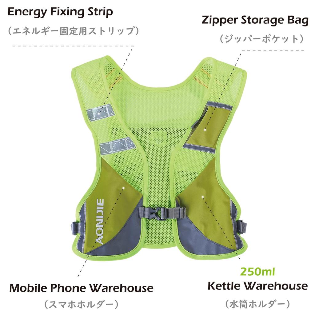 Reflexní cyklistický batoh na kolo [TRIWONDER] Vesta, Lehký, Bezpečný, Taška, Batoh, Běh, Maraton,