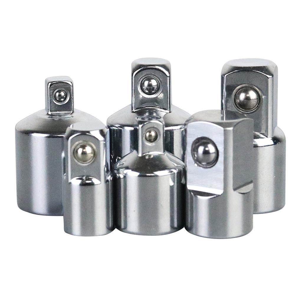 6Pcs Socket Adapter Set 1/4inch To 3/8inch 3/8inch To 1/4inch 3/8inch To 1/2inch 1/2inch To 3/8inch 1/2inch To 1/4inch
