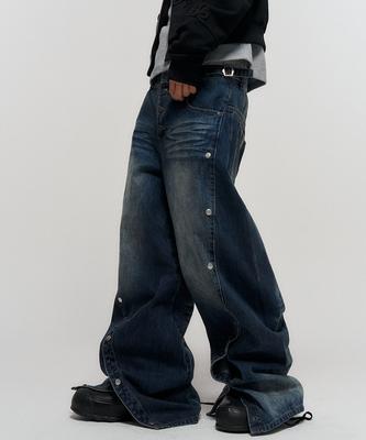 SCHISM INDUCING Snap Jeans Blue