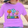 The Amazing World of Gumball Printed T-Shirt Kids Boys Girls Tops Casual Short Sleeve Crew Neck Comfortable T Shirt for Children