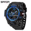 Sanda Youth Fashion Luminous Waterproof Shockproof Alarm Men's Watch