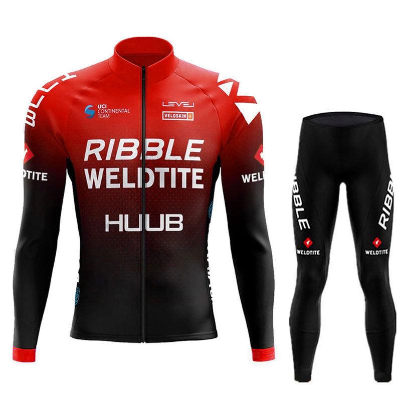 

Long Sleeve Sweat-absorbing Quick-drying Highway Spring and Autumn Men s and Women s Cycling Suit 2026 Autumn Breathable Cycling Suit Set XS