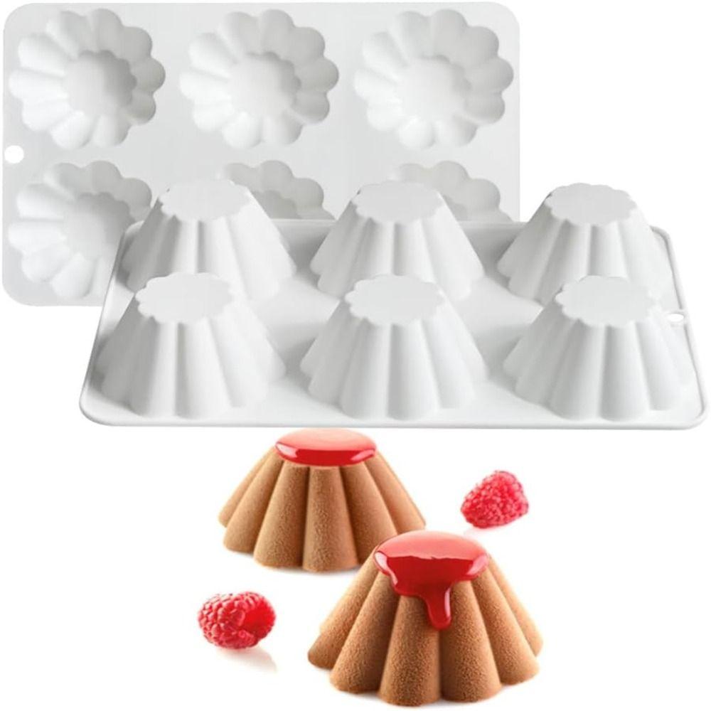 6-Cavity Cake Mold Creative DIY French Pastry Baking Mold New Chocolate Dessert Mold Pastry Making