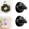 2Pcs Washable Wall Hooks For Bathroom Organization Glass Door Mounting Stainless Steel Hangers for Towels Keys Hats