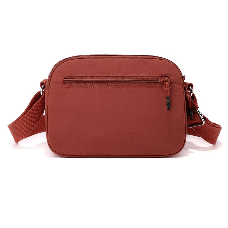 Vattentät Nylon Crossbody-väska med Flera Fickor Casual Axelväska för Kvinnor