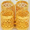 Chopsticks Holder Exquisite Space-saving Wrought Iron Hollow Design Utensil Caddy for Kitchen