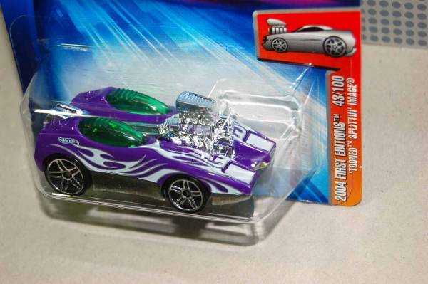 Hot Wheels Cartão SPLITTIN IMAGE 043 verso