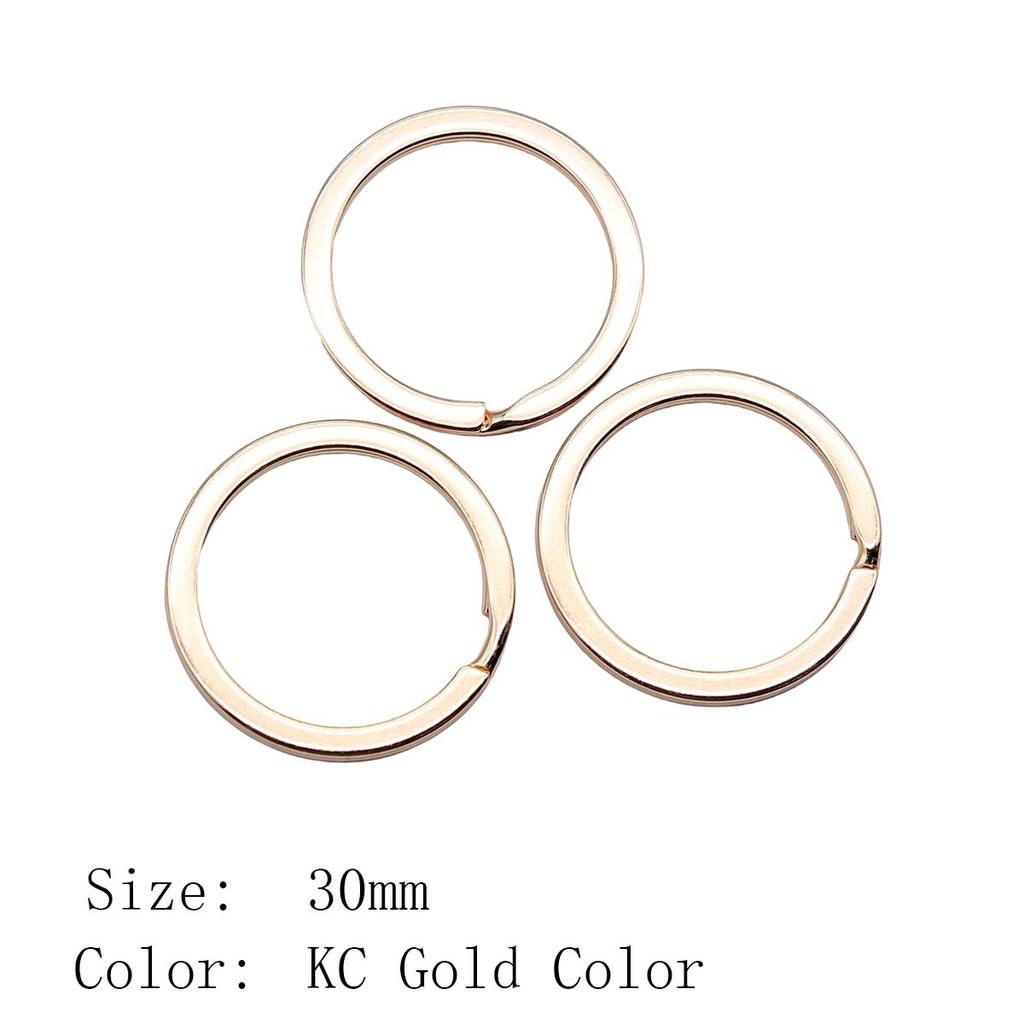 Alloy Split Key Ring Size 25-30mm Keychain Making Findings Accessories For Jewelry DIY Charm Bracelet Beads