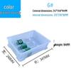 Rectangular Plastic Parts Box with Thickened Walls for Hardware and Tools