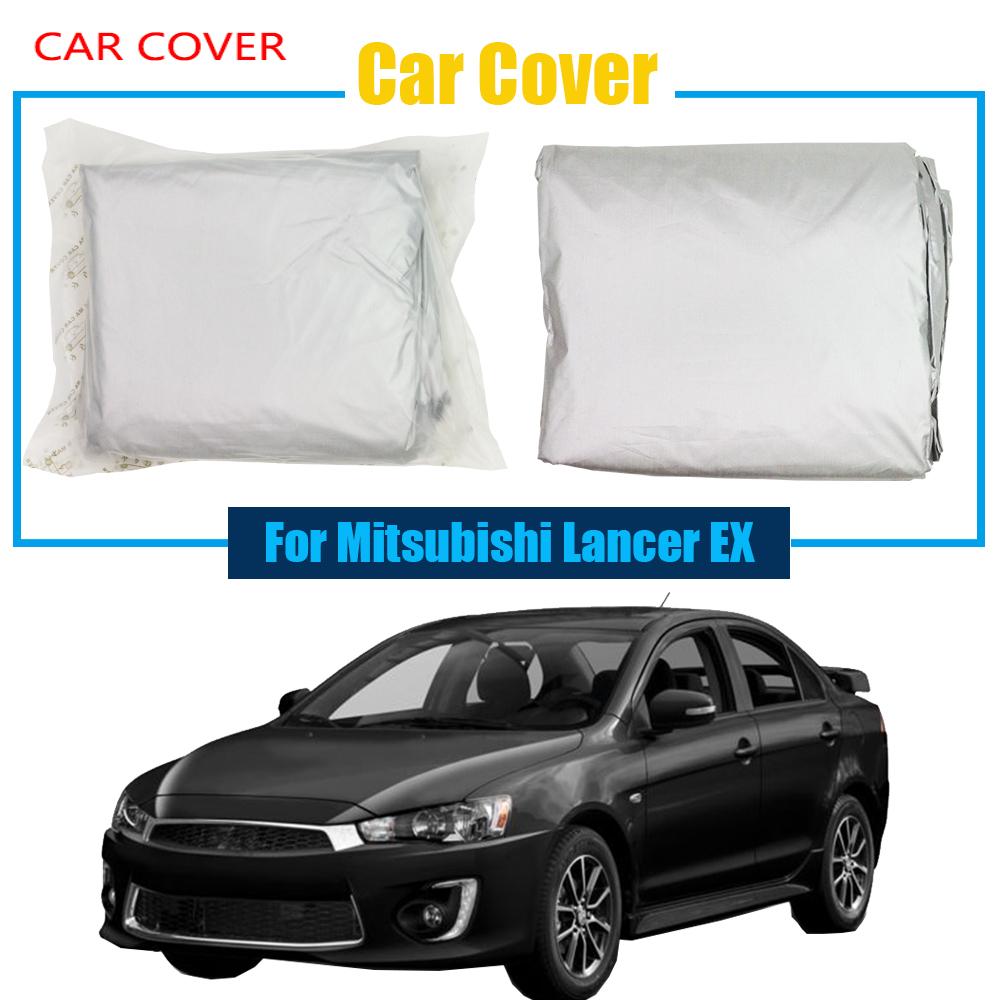 

Suitable for Mitsubishi Lancer EX car cover, UV-resistant, rain-proof, sunscreen, snow-proof, dust-proof protective cover серебряный