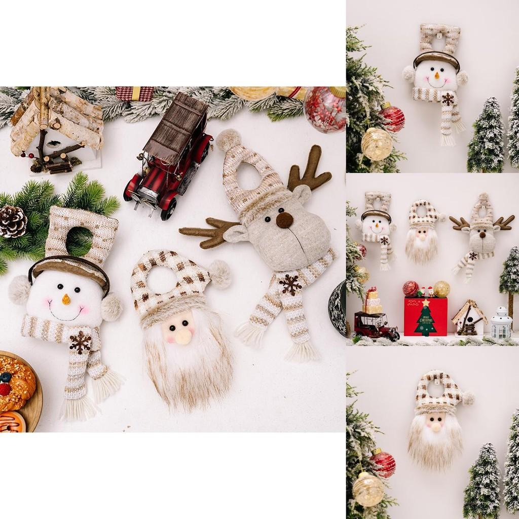 Creative European Style Door Hanging Santa Claus Snowman Reindeer Festive Decorations