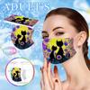 10PC Adult Flowers Cat Cartoons Printing Three-Layer Disposable Protective Mask