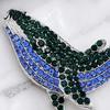 Vintage Lapel Pin Women Rhinestone Whale Brooch, Sea Animal Decorative Badge Shape Brooch Pin, Sweater Cardigan Coat Dress Jewelry Accessories Fashion