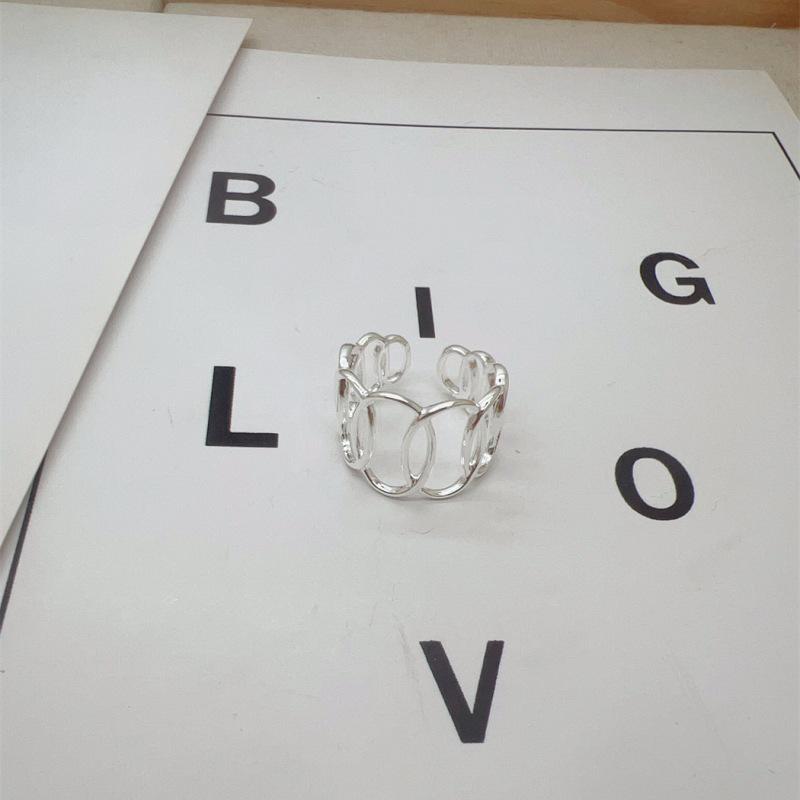 Women s Irregular Open Adjustable Oval Ring Adjustable Open