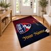 FC Dallas Custom Name Personalized Rug Non‑Slip Doormat Floor Carpet Housewarming Birthday Gift for Family Friends