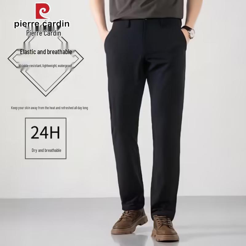 Pierre Cardin Men s Slim-Fit Breathable Stretch Casual Trousers 36