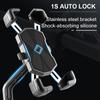Universal-Telefonhalter für Motorräder, 360-Grad-Ansicht, Fahrrad-Telefonhalter für 4,7-7,2 Zoll E-Bike, stoßfeste Halterung, GPS-Clip