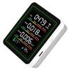 5-in-1 Luftqualitätsdetektor CO2 TVOC HCHO Temperatur Luftfeuchtigkeit Infrarotsensor Multifunktionaler Indoor-Tester Weiß