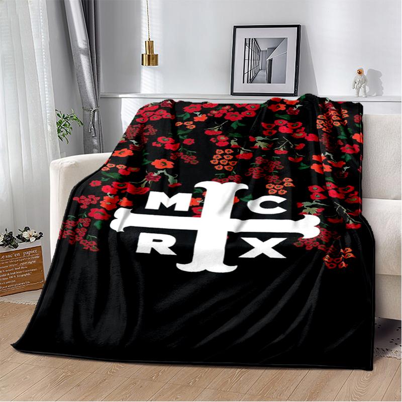3D My Chemical Romance Band Gerard Way Soft Plush Blanket,Flannel Blanket Throw Blanket for Living Room Bedroom Bed Sofa Cover